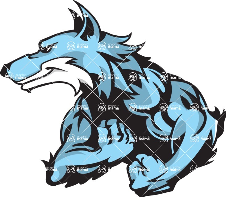Vector Mascot Collection - Wolf Mascot Graphic